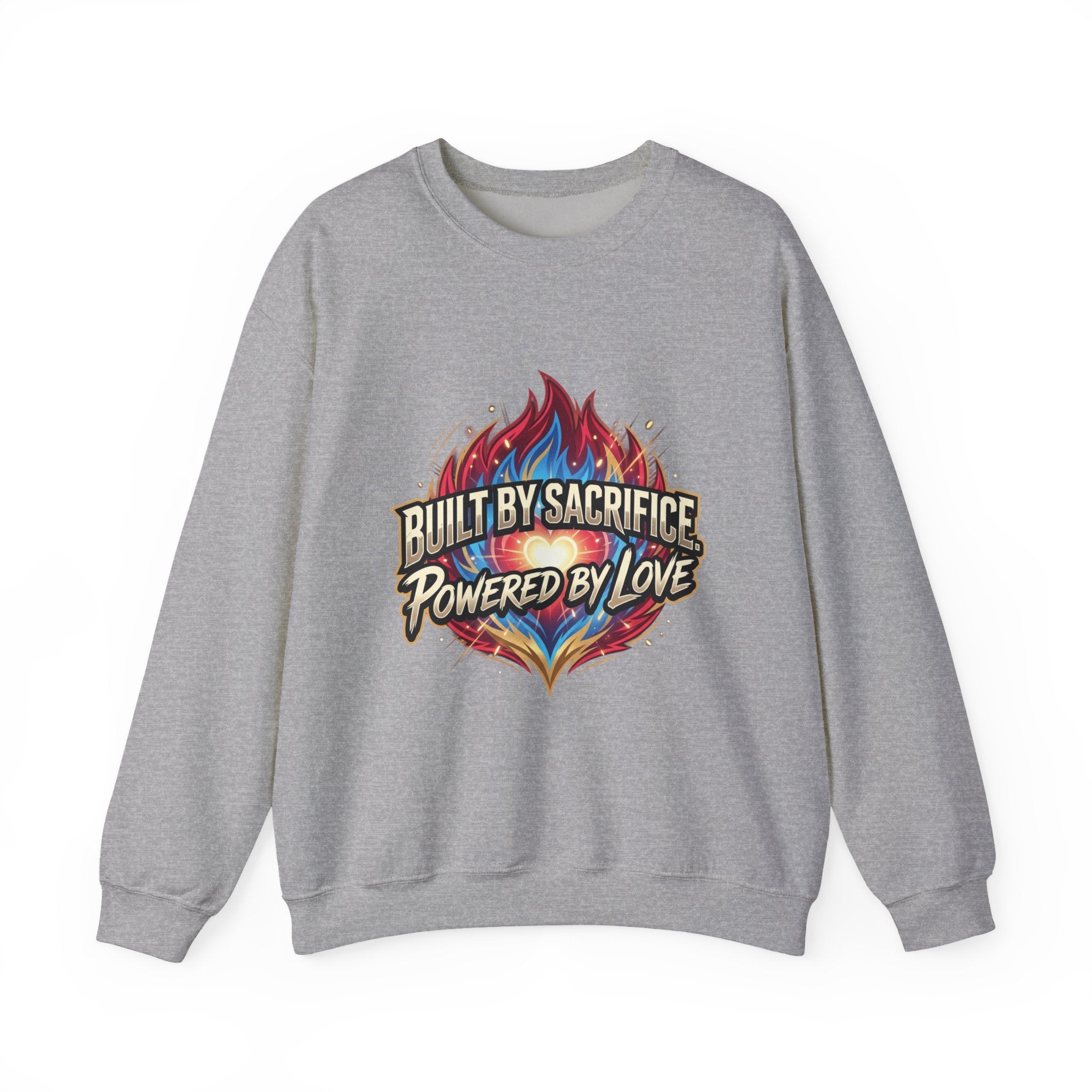 Built By Sacrifice, Powered By Love Crewneck Sweatshirt