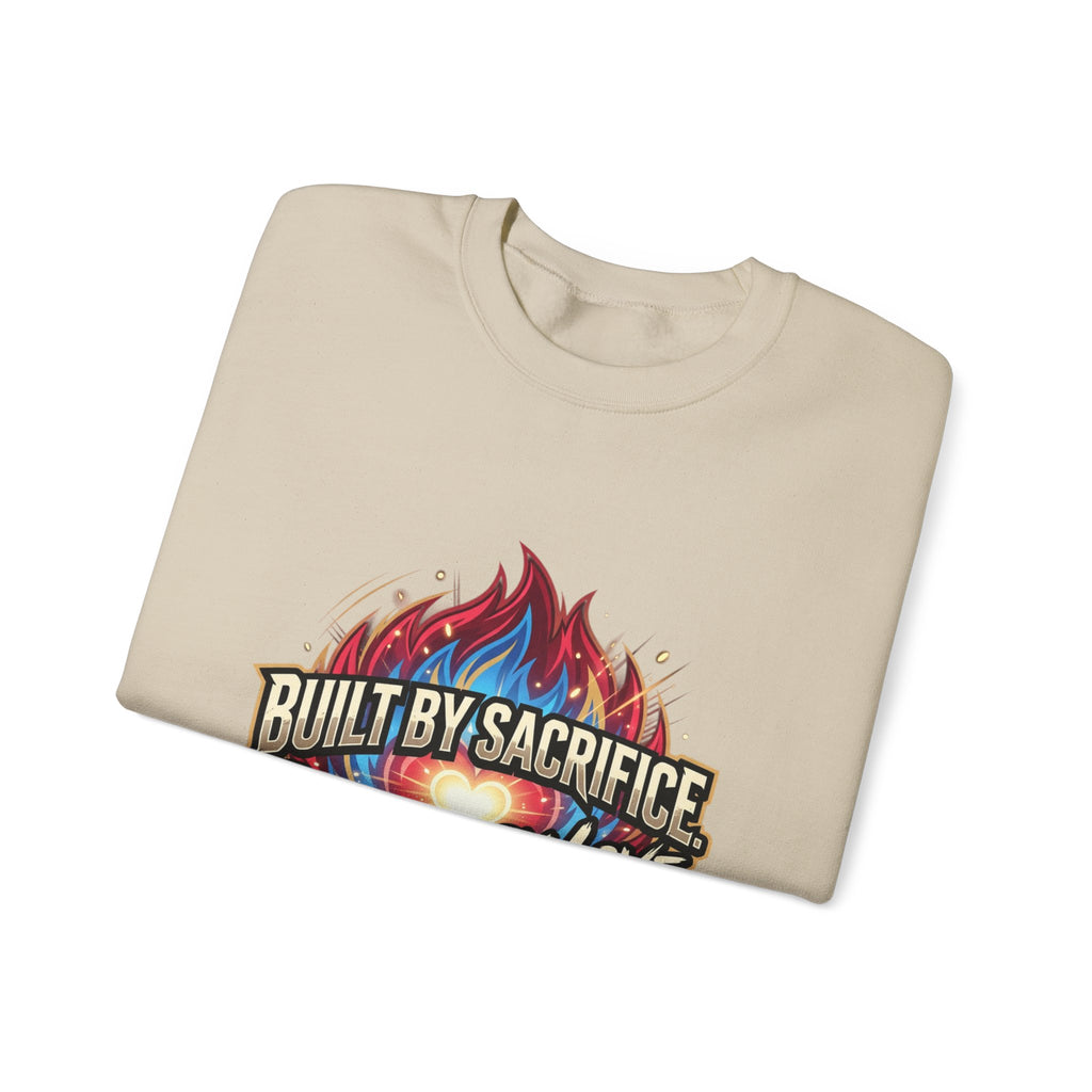 Built By Sacrifice, Powered By Love Crewneck Sweatshirt