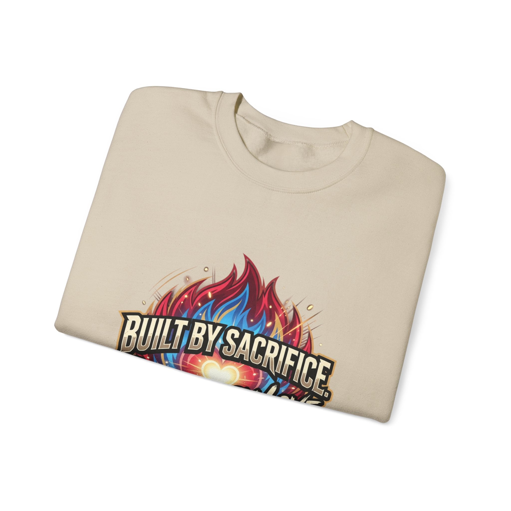 Built By Sacrifice, Powered By Love Crewneck Sweatshirt