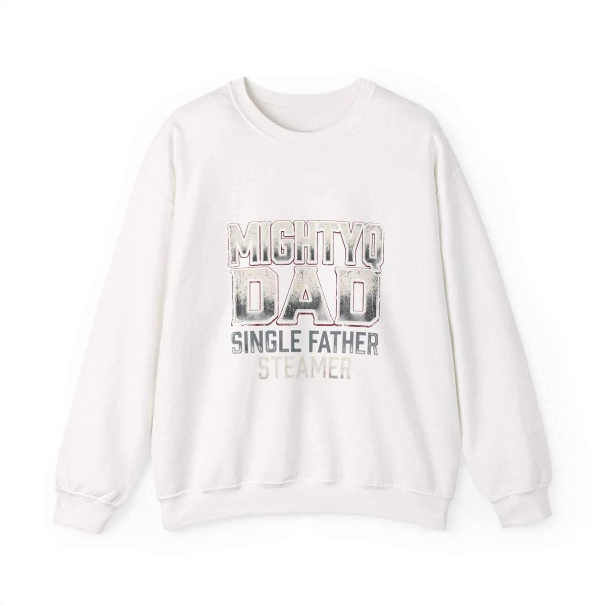 Mighty Dad Single Father Crewneck Sweatshirt — Proud Single Dad Gift