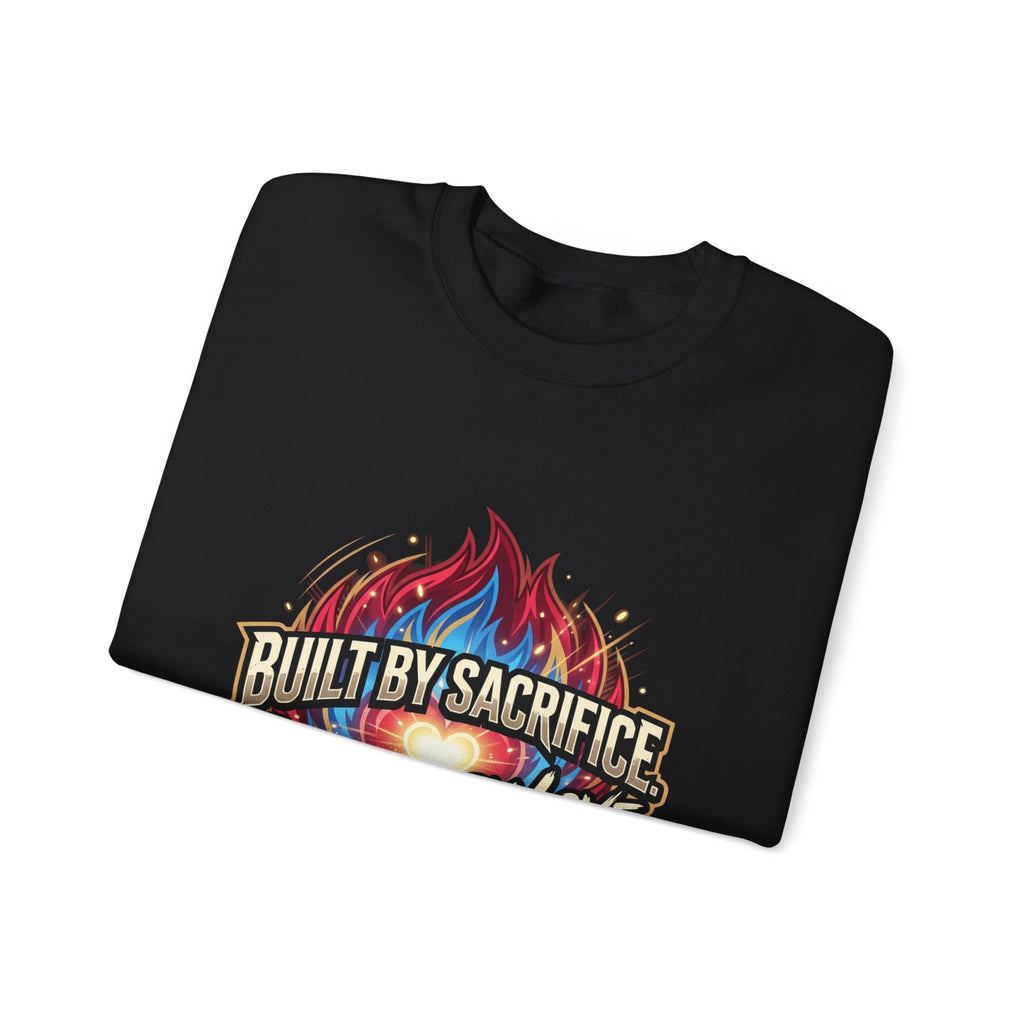 Built By Sacrifice, Powered By Love Crewneck Sweatshirt