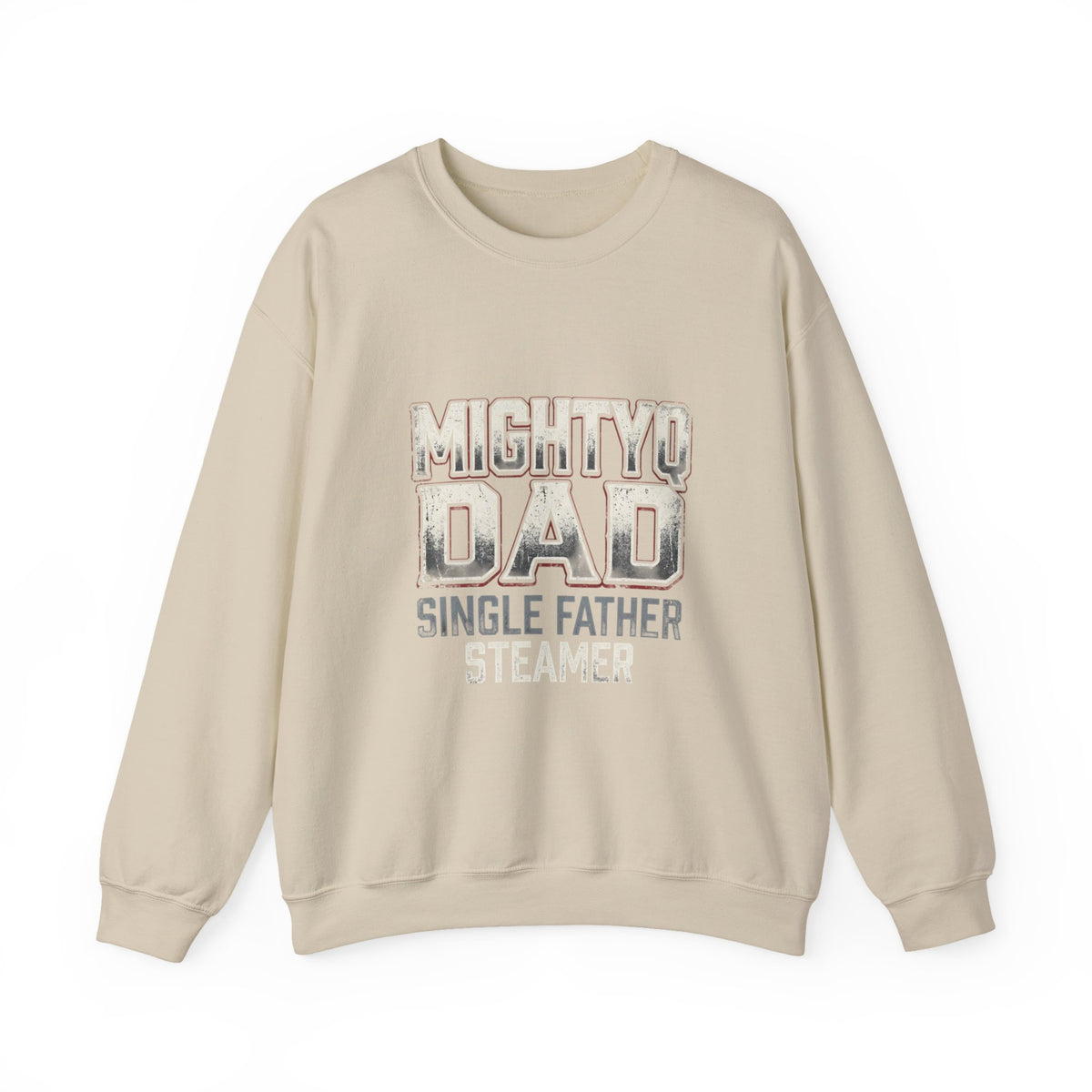 Mighty Dad Single Father Crewneck Sweatshirt — Proud Single Dad Gift