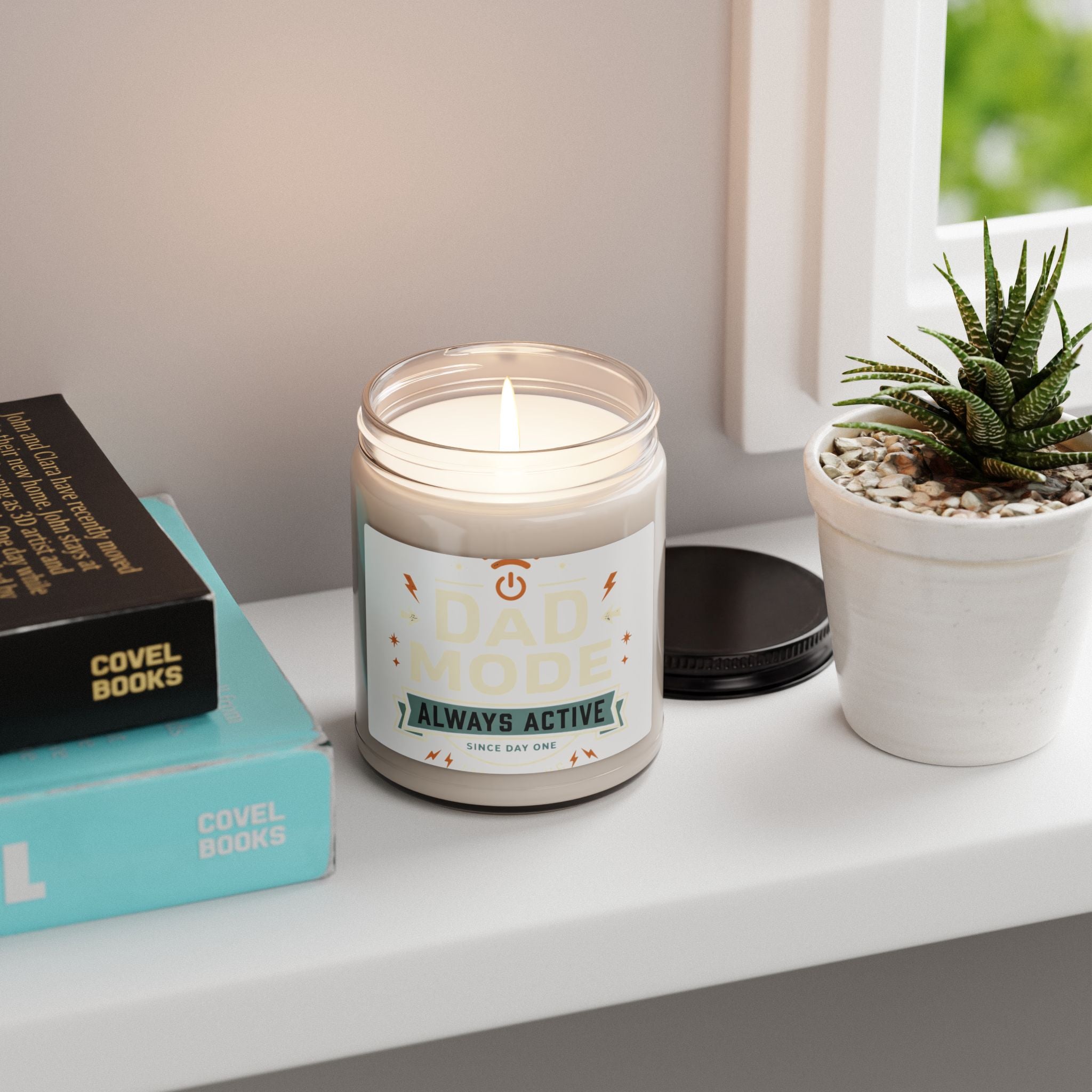 Dad Mode Soy Candle - 'Always Active' 9oz Scented Gift for New Dads