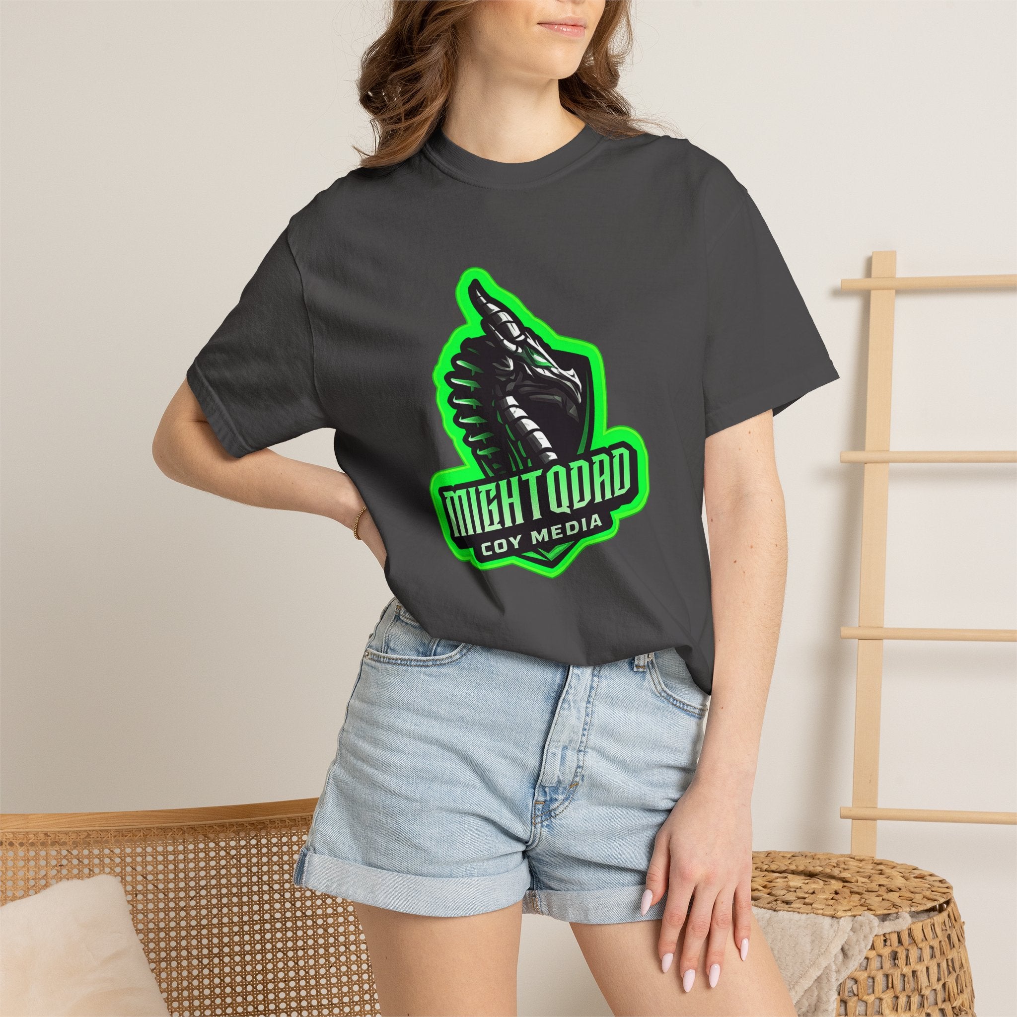 MIGHTYQGAMER Streamer Unisex Garment-Dyed T-shirt
