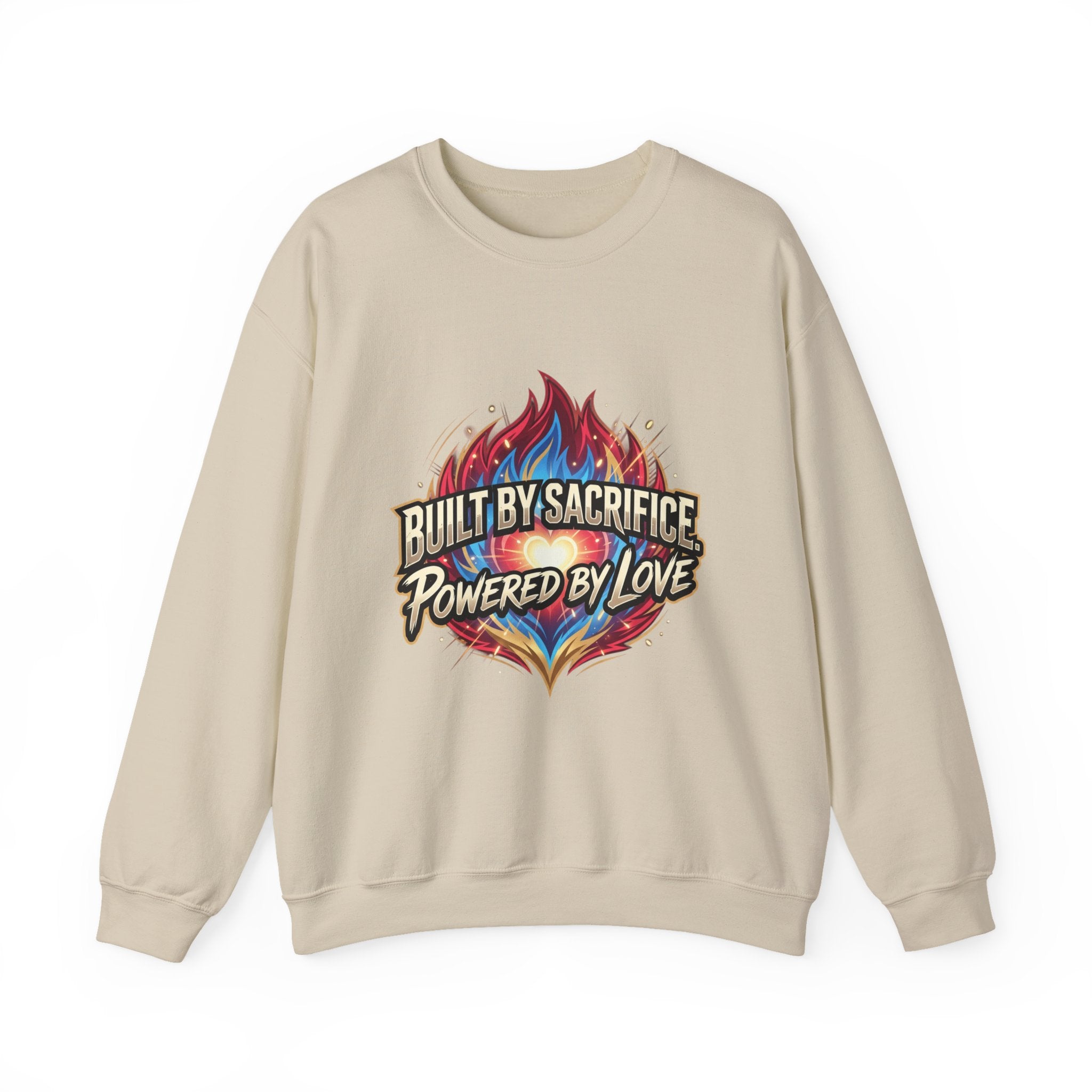 Built By Sacrifice, Powered By Love Crewneck Sweatshirt