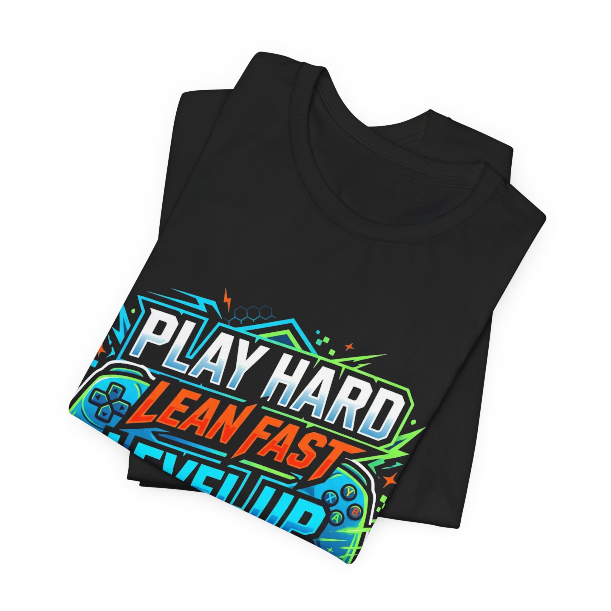 Level Up Repeat Gaming T-Shirt — Play Hard, Learn Fast Gamer Tee