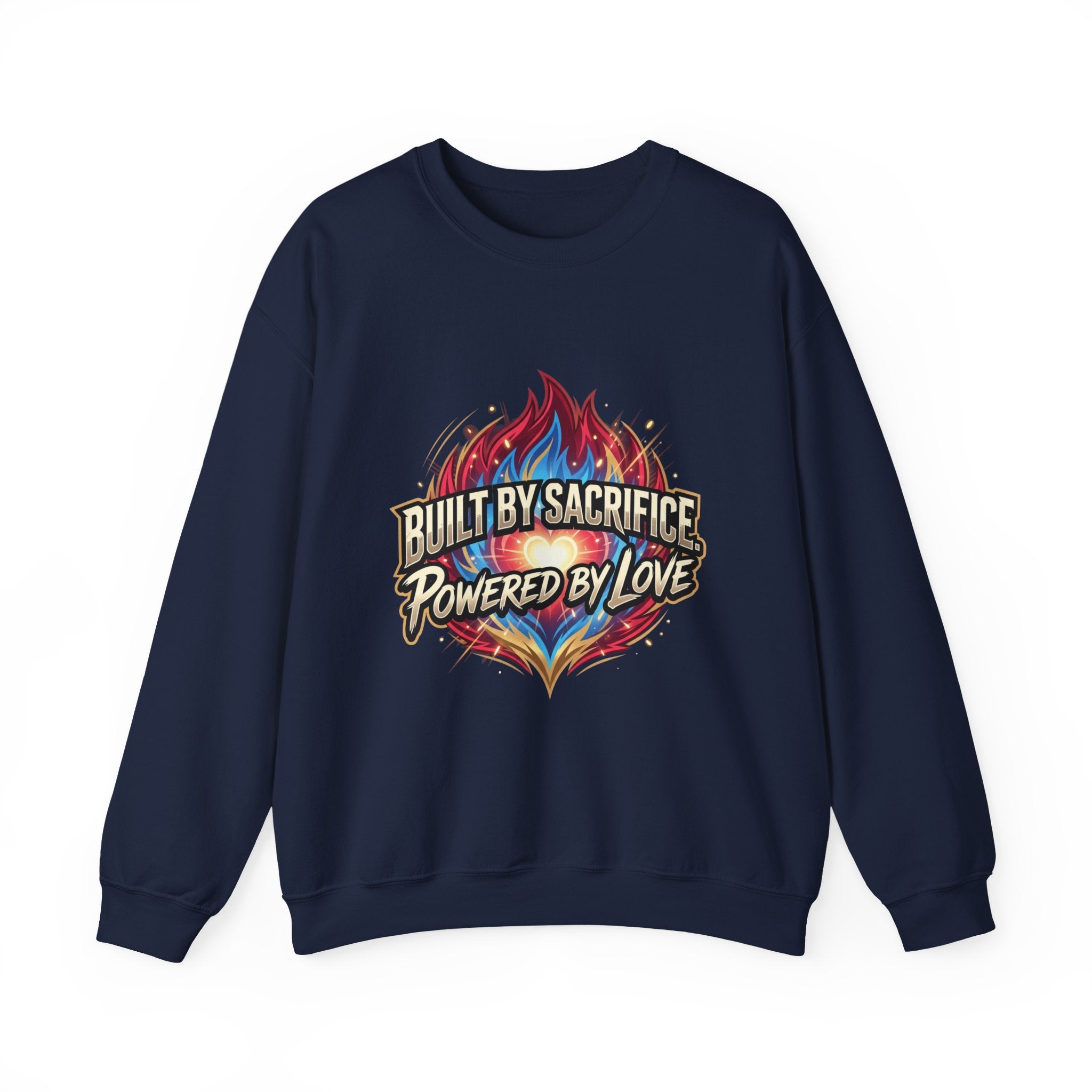 Built By Sacrifice, Powered By Love Crewneck Sweatshirt