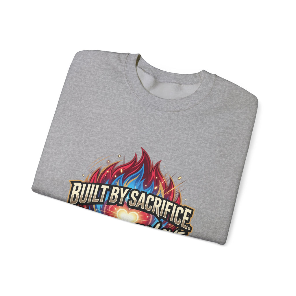 Built By Sacrifice, Powered By Love Crewneck Sweatshirt