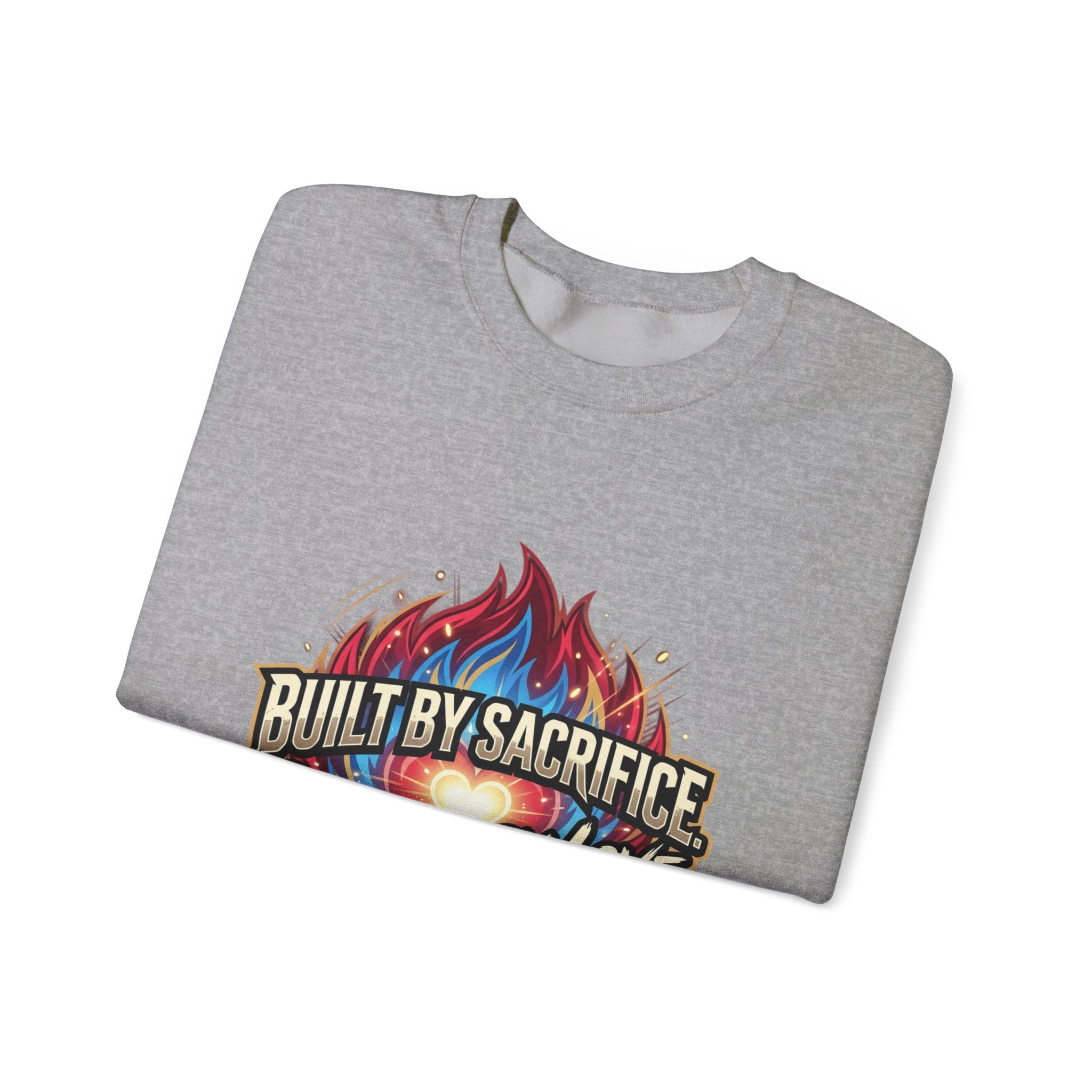 Built By Sacrifice, Powered By Love Crewneck Sweatshirt