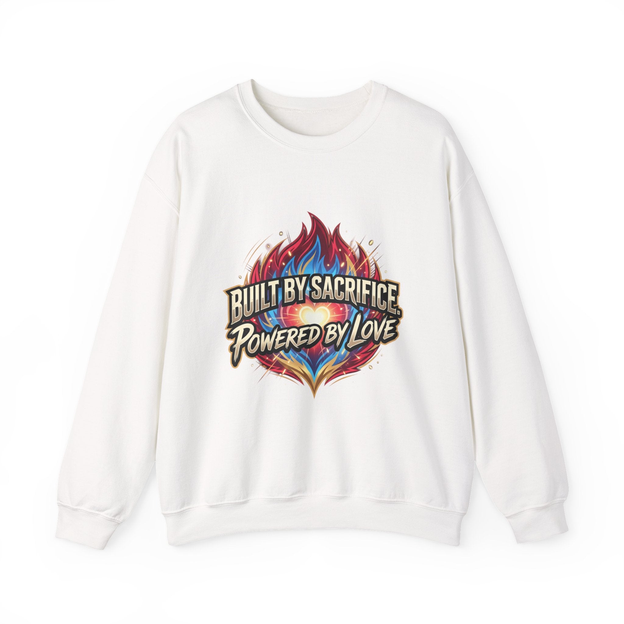 Built By Sacrifice, Powered By Love Crewneck Sweatshirt