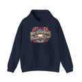 Hoodie — "Built by Sacrifice, Powered by Love" Colorful Inspirational Pullover