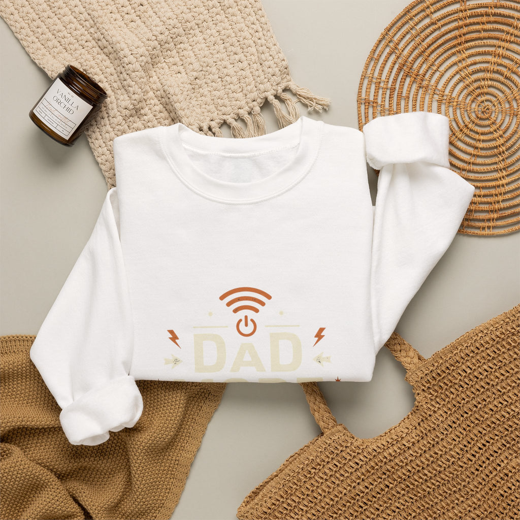 Dad Mode Crewneck Sweatshirt — "Dad Mode Always Active" Graphic
