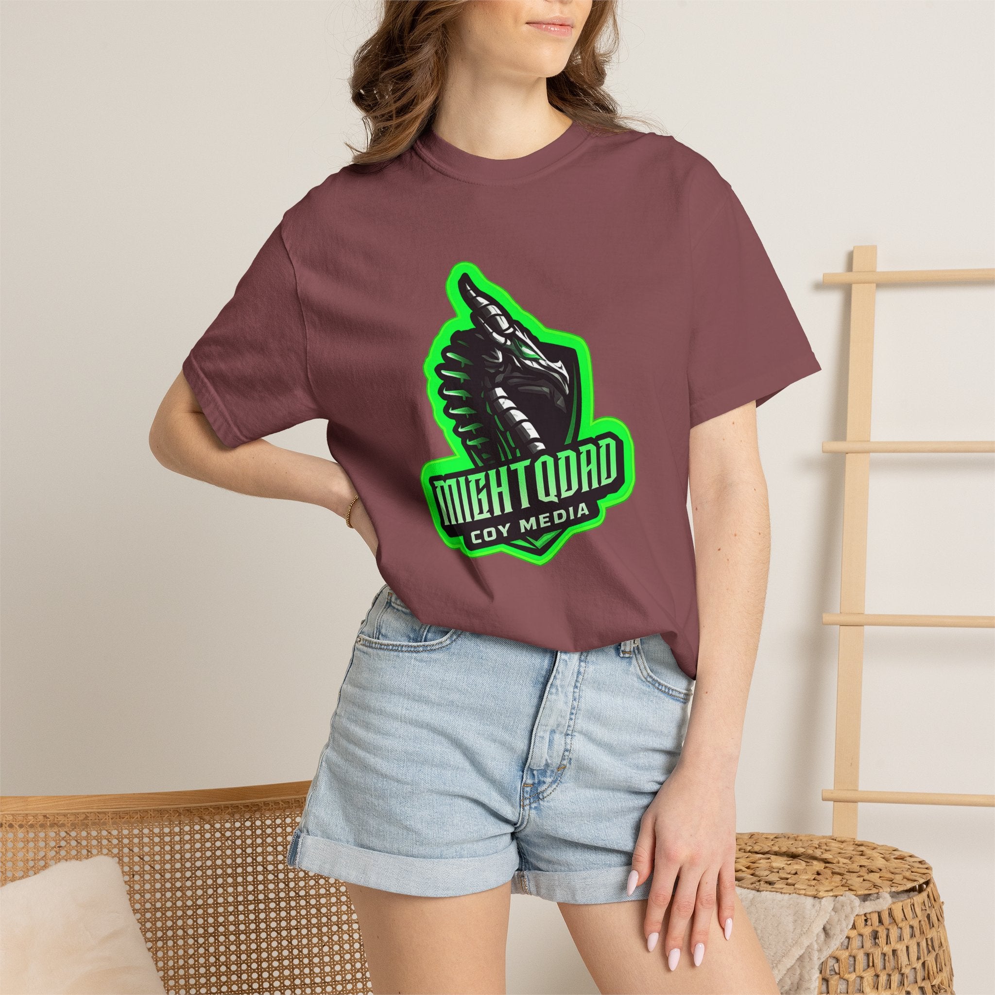 MIGHTYQGAMER Streamer Unisex Garment-Dyed T-shirt