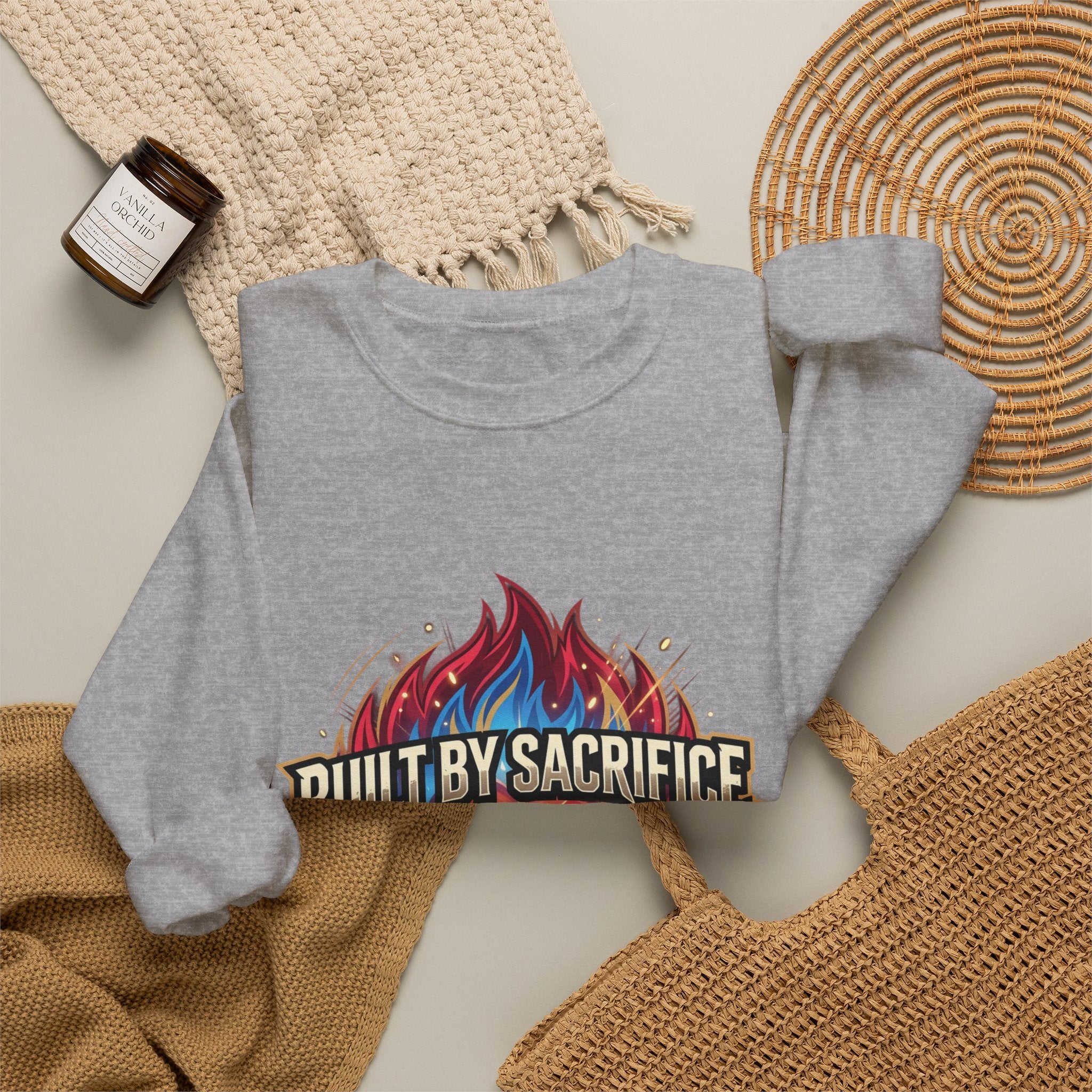 Built By Sacrifice, Powered By Love Crewneck Sweatshirt