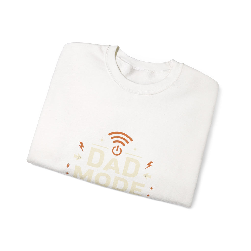 Dad Mode Crewneck Sweatshirt — "Dad Mode Always Active" Graphic