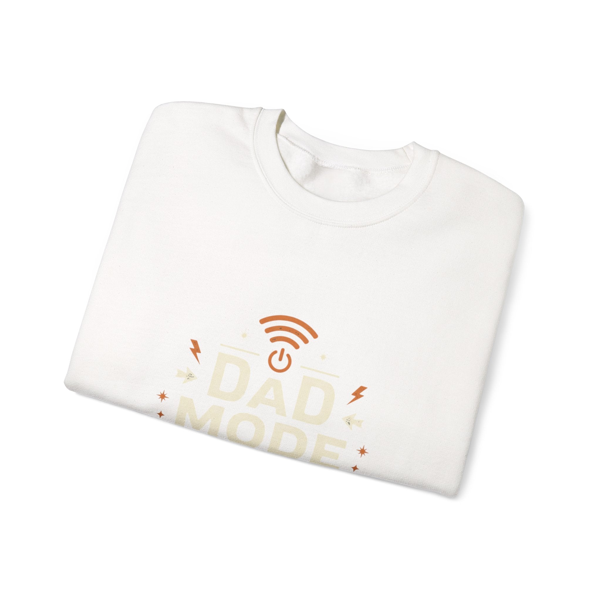 Dad Mode Crewneck Sweatshirt — "Dad Mode Always Active" Graphic