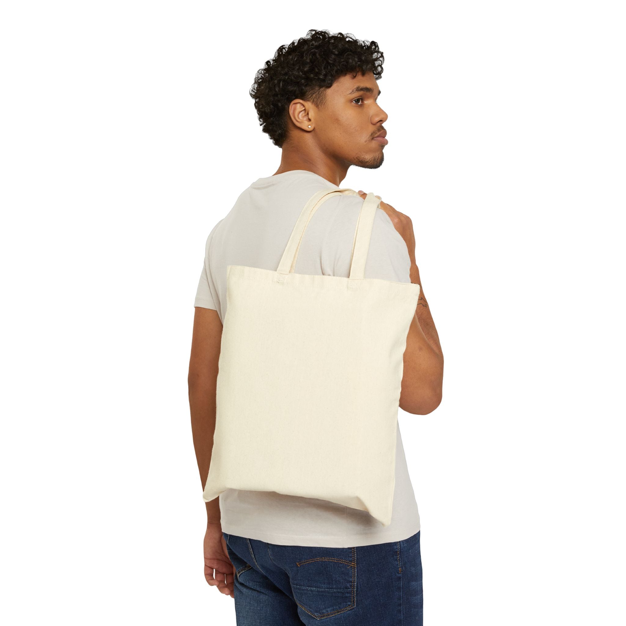 Built by Sacrifice, Powered by Love Tote Bag — Inspirational Canvas Grocery Tote
