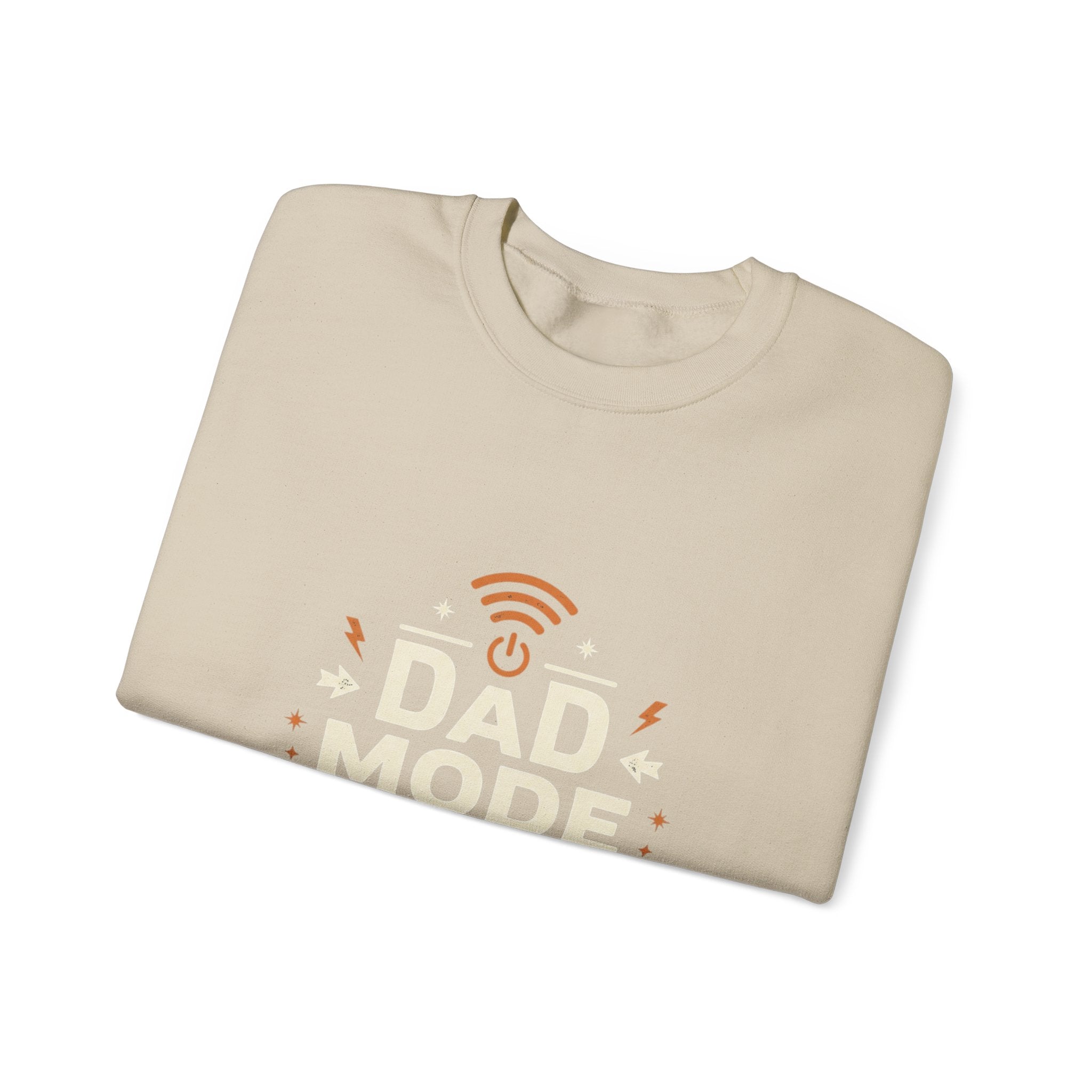 Dad Mode Crewneck Sweatshirt — "Dad Mode Always Active" Graphic